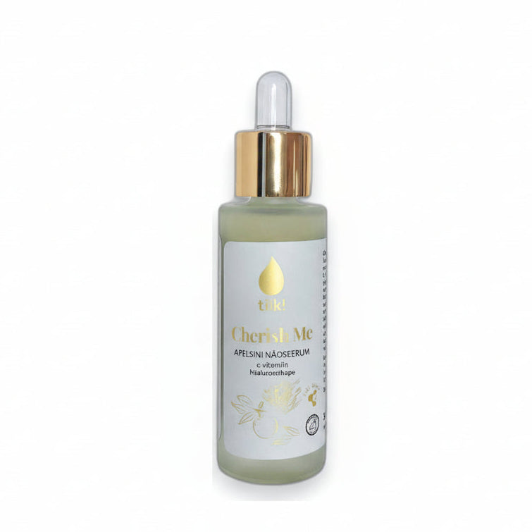 Cherish Me vitamin C face serum with hyaluronic acid for bright skin
