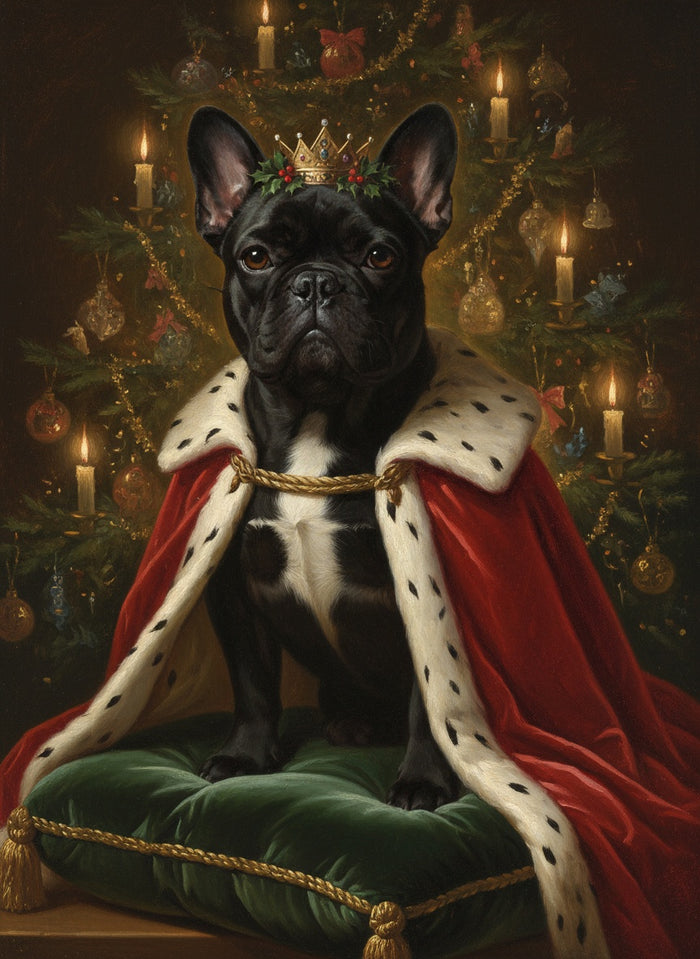 Bouledogue français noir en Le Roi de Noël