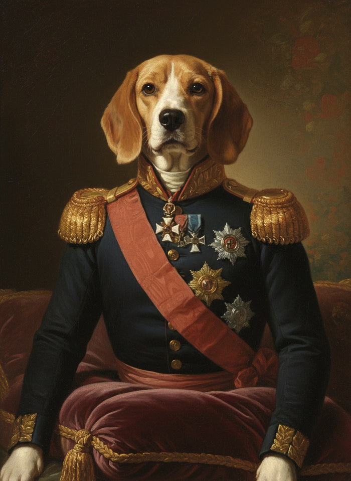 Beagle peint en général