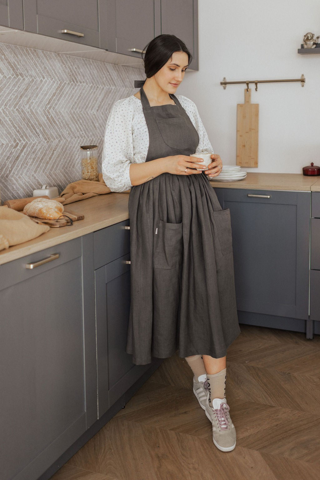 Linen Retro Apron