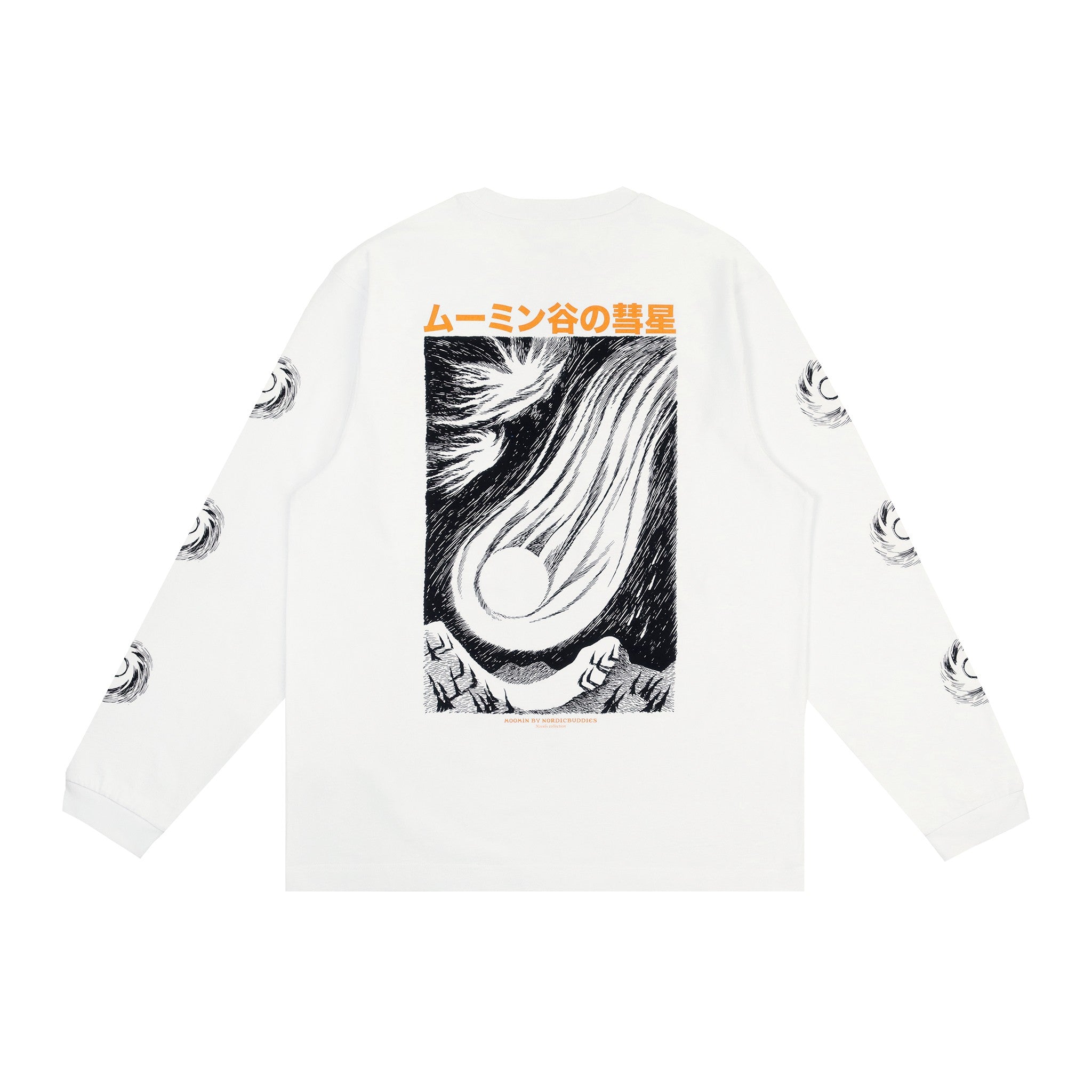 Novels Longsleeve Shirt With Cuffrib Unisex - White