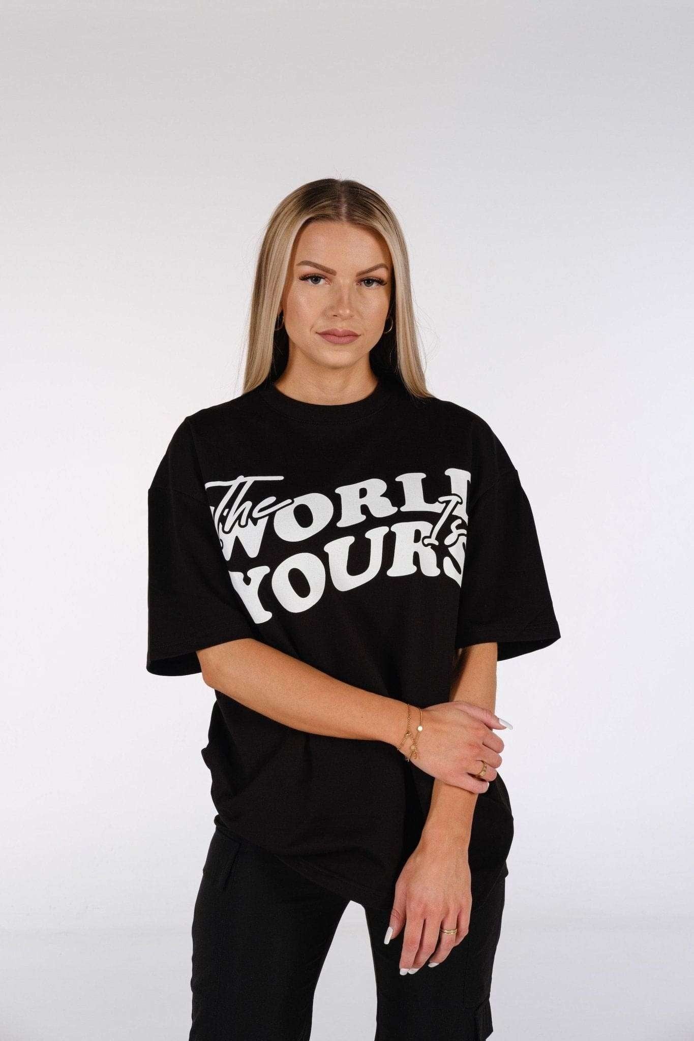 T-Shirt The World Is Yours - Black
