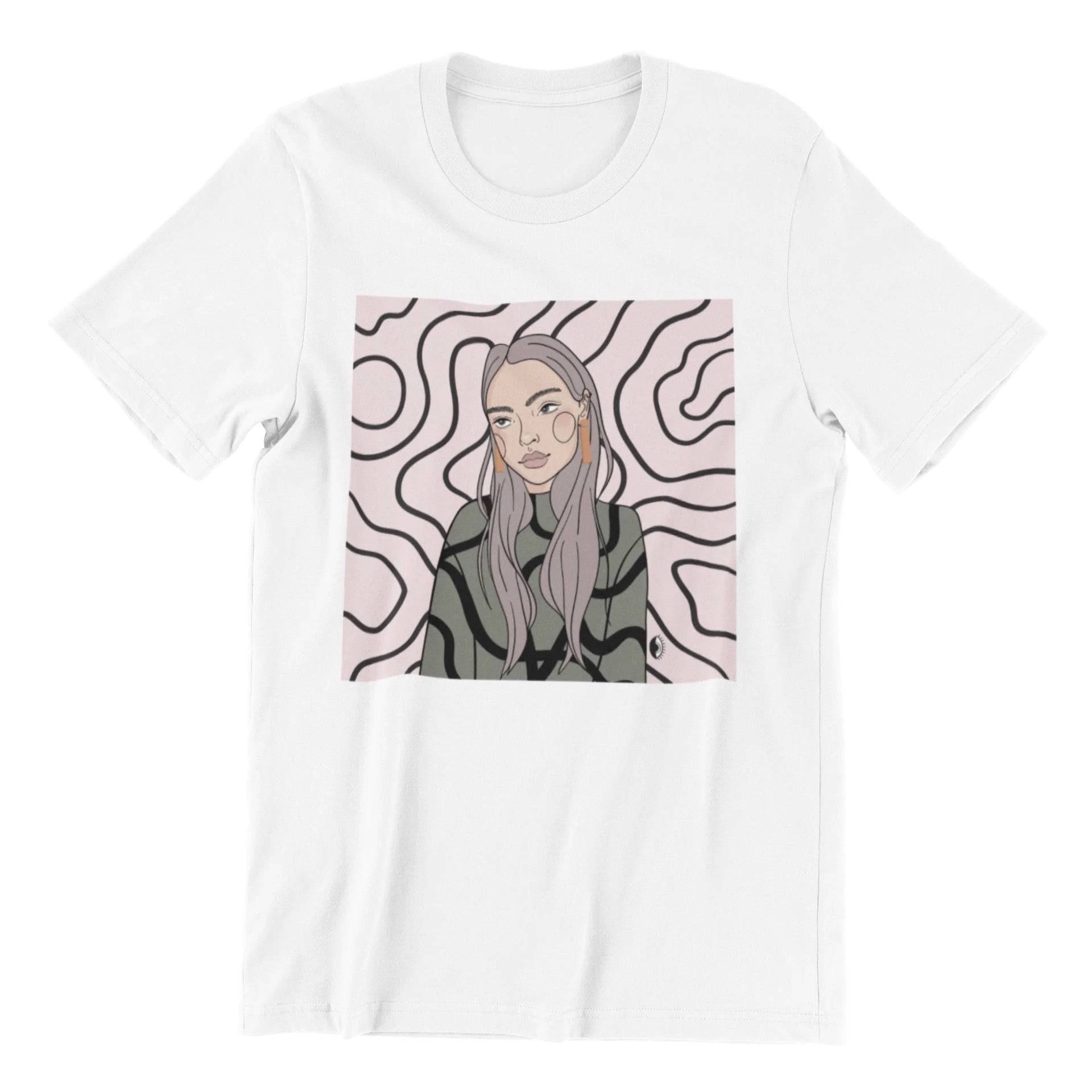 Unisex Organic Cotton T-shirt with Illustration - Decision